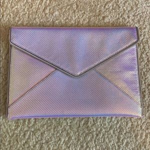 Iridescent REBECCA MINKOFF Leo envelope clutch